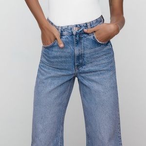 Zara Wide Leg Full Length Jeans